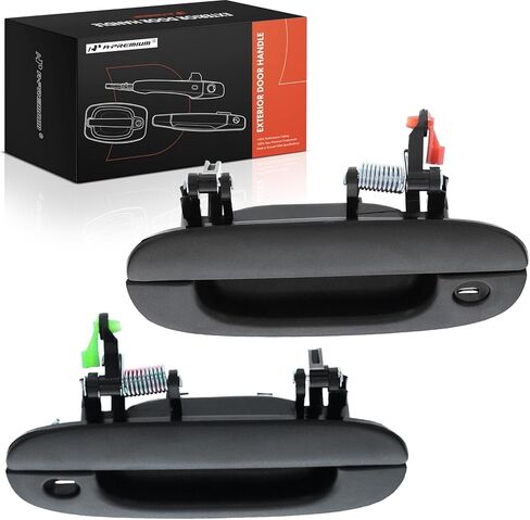 A-Premium Outside Exterior Door Handles Compatible with Dodge Ram 1500 1994-2001, Ram 2500 3500 1994-2002, Textured Black, 2-PC Set, Front Driver and Passenger Side in Saudi Arabia