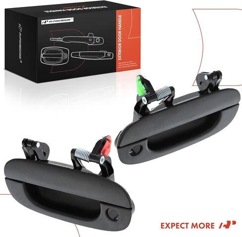A-Premium Outside Exterior Door Handles Compatible with Dodge Ram 1500 1994-2001, Ram 2500 3500 1994-2002, Textured Black, 2-PC Set, Front Driver and Passenger Side in Saudi Arabia