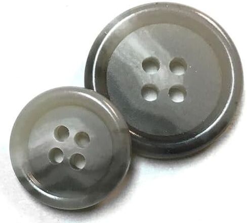 مجموعة أزرار بدلة رجالية فاخرة باللون الرمادي، مخلوط بالقرن، مصنوعة بخبرة في اليابان in Kuwait