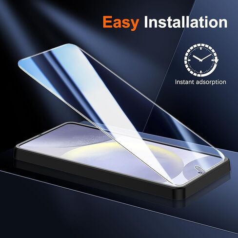 UniqueMe for Samsung Galaxy S24 Ultra Screen Protector, Case Friendly HD Clear Anti-Scratch 9H Tempered Glass for S24 Ultra 2 Pack + Camera Lens Protector 2 Pack 6.8 inch in Kuwait