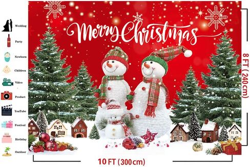 Dudaacvt 7x5ft عيد الميلاد خلفية عيد الميلاد خلفية راية حفلة الشتاء السنة الجديدة عيد الميلاد عشية الأسرة الطرف الديكور الشتاء ثلج خلفية in Kuwait
