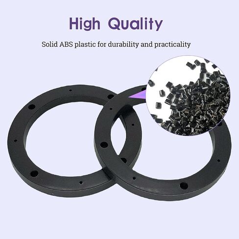 6X9 Universal Plastic Vehicle Speaker Spacer Ring Adapter, 6" x 9" Inch Car Speaker Beveled Spacer Mounting Bracket Adapter Speaker Mat, 1 Pair in Saudi Arabia