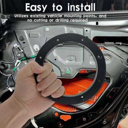 6X9 Universal Plastic Vehicle Speaker Spacer Ring Adapter, 6" x 9" Inch Car Speaker Beveled Spacer Mounting Bracket Adapter Speaker Mat, 1 Pair in Saudi Arabia