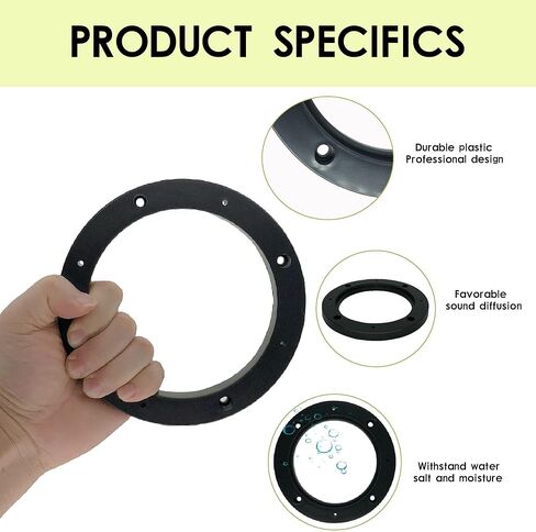 6X9 Universal Plastic Vehicle Speaker Spacer Ring Adapter, 6" x 9" Inch Car Speaker Beveled Spacer Mounting Bracket Adapter Speaker Mat, 1 Pair in Saudi Arabia