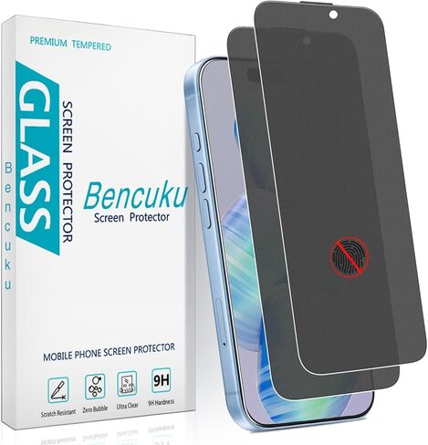 by HPTech (2 Pack) Privacy Screen Protector Designed for iPhone 8 Plus and iPhone 7 Plus 5.5-inch Anti-Spy Tempered Glass, Anti Scratch, Bubble Free in Kuwait