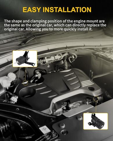 مجموعة حامل محرك المحرك وناقل الحركة من OCPTY متوافقة مع 2007-2011 لسيارة Toyota for Camry 2009-2015 لسيارة Toyota Venza 2.4L w/AUTO # A62009، A4295، A4288 3 قطع in Saudi Arabia