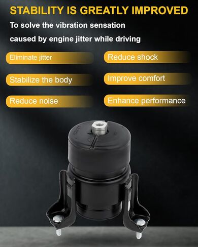 مجموعة حامل محرك المحرك وناقل الحركة من OCPTY متوافقة مع 2007-2011 لسيارة Toyota for Camry 2009-2015 لسيارة Toyota Venza 2.4L w/AUTO # A62009، A4295، A4288 3 قطع in Saudi Arabia