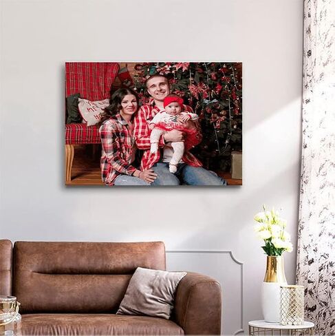 Instrip Framed Family Portrait Custom Paint by Numbers from Photo - Family Paint by Numbers Kit for Adults Framed & Stretched Canvas, Paint by Number Personalized DIY Set Painting for Beginners in Saudi Arabia