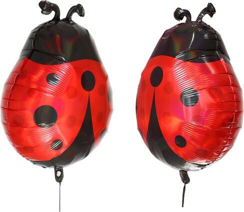 6pcs 25inch Ladybug Balloons Daisy Balloon Bug Balloons for Lady Bug Birthday Party Decorations Love Bug Baby Shower Decorations Christmas Ladybug Baby Shower Decorations Young Wild and Three Party in Saudi Arabia