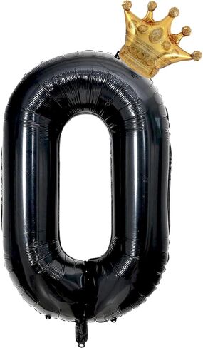 40 inch Large Black 18 Balloon Number with Gold Crown Balloons 18th Birthday Big Foil Mylar Helium Balloon for Boys Girls 18th Birthday Anniversary Decorations Supplies Favors(Number 18 Balloons） in Saudi Arabia