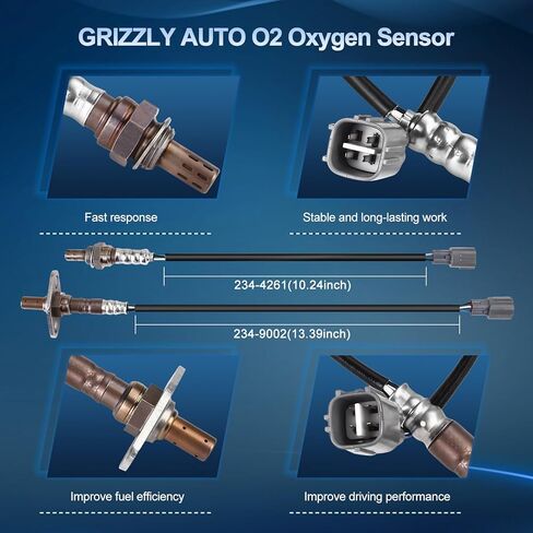 O2 الأوكسجين الاستشعار المنبع والمصب لتويوتا 4 عداء 3.4L V6 2001 2002 ، O2 الاستشعار استبدال 234-9002 234-4261 89467-35010 89465-60200 2 قطعة in Saudi Arabia