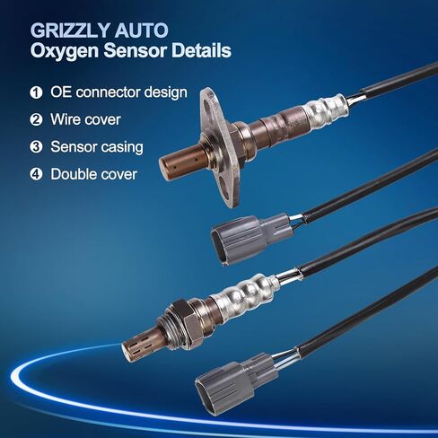 O2 الأوكسجين الاستشعار المنبع والمصب لتويوتا 4 عداء 3.4L V6 2001 2002 ، O2 الاستشعار استبدال 234-9002 234-4261 89467-35010 89465-60200 2 قطعة in Saudi Arabia