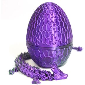 3D Printed Dragon,Chinese Dragon Egg,Dragon Statue,Home Office Decor,Fidget Toys for Autism/ADHD,3D Printed Gift Toy,Fidget Toys, Executive Desk Toys (Purple) in Saudi Arabia