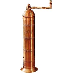 مطحنة فلفل يونانية أصلية، مطحنة ملح وفلفل على الطراز الأوروبي، نحاس، 9 بوصة in Kuwait