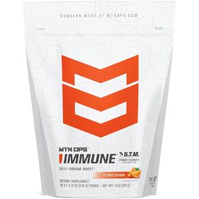 MTN OPS Daily STM Immune Booster - Raspberry Flavor, 30 Stick Pouch in Kuwait