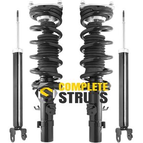 COMPLETESTRUTS - Front Complete Strut Assemblies with Coil Springs and Rear Shock Absorbers Replacement for 2009-2013 Infiniti G37 Sedan AWD - Set of 4 in Kuwait
