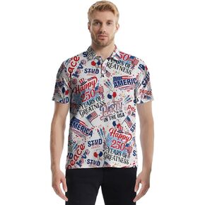 قمصان بولو جولف للرجال - قميص جولف بطباعة هاواي للرجال سريع الجفاف وممتص للرطوبة، قميص بولو كاجوال مسامي in Kuwait