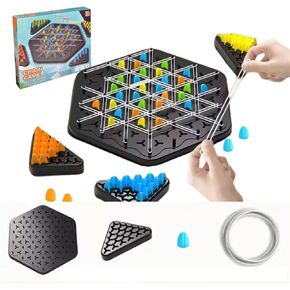 Chess Triangle Triggle Rubber Strategy Game – Fun and Engaging Board Game for All Ages – Perfect for Family Nights, Parties, and Strategic Thinkers – Durable and Portable Design in Saudi Arabia