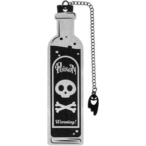 Gothic Bookmarks Macabre Bookmark Dark Aesthetic Eerie Design Gothic Spooky Decor Book Lover Unique Halloween Gifts for Women (Poison Bottle Bookmark) in Kuwait