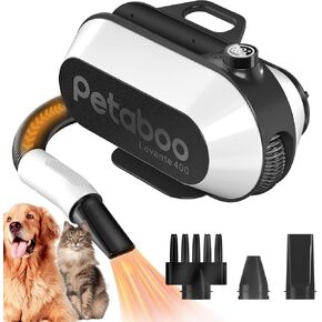 Dog Dryer for Pet Grooming, High-Velocity Force Blow Dryer, Super Quiet Dog Hair Dryer with 3 Nozzles & Adjustable Speed & 3 Temperature for Dog & Cat in Kuwait
