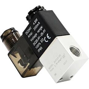 1pcs Air Solenoid Valves 2V025-08 2 Position 2 Port 1/4" Normally Closed Valv Pneumatic Solenoid Valve 12V 24V 110V 220V Volt(DC12V) in Saudi Arabia