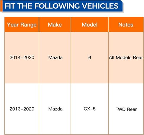 PAROD 2 قطعة 512519 محور العجلة الخلفية ومجموعة المحمل مناسب لمازدا 6 2014-2020، CX-5 2013-2020 in Saudi Arabia