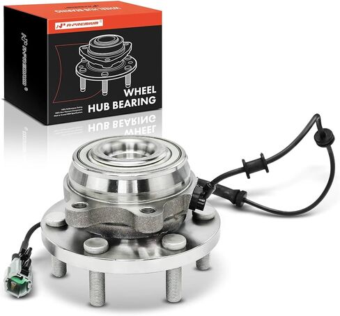 A-Premium Front Wheel Bearing and Hub Assembly with ABS & 6-Lug Compatible with Nissan Frontier 2005-2019, Pathfinder 2005-2012, Xterra 2005-2015 & Suzuki Equator 2009-2012, 4WD in Saudi Arabia