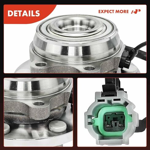 A-Premium Front Wheel Bearing and Hub Assembly with ABS & 6-Lug Compatible with Nissan Frontier 2005-2019, Pathfinder 2005-2012, Xterra 2005-2015 & Suzuki Equator 2009-2012, 4WD in Saudi Arabia
