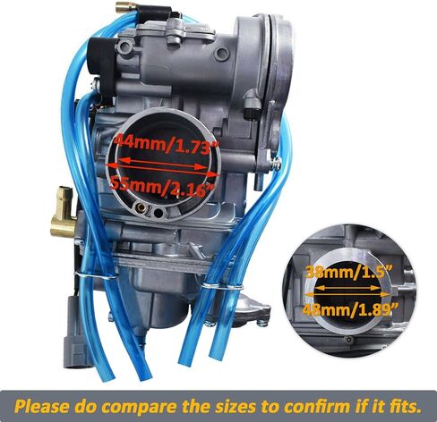 Carburetor for Kawasaki KX250F 2004-2010 FCR MX 38MM Carb, with Air Fuel Mixture Screw (Blue) in Saudi Arabia