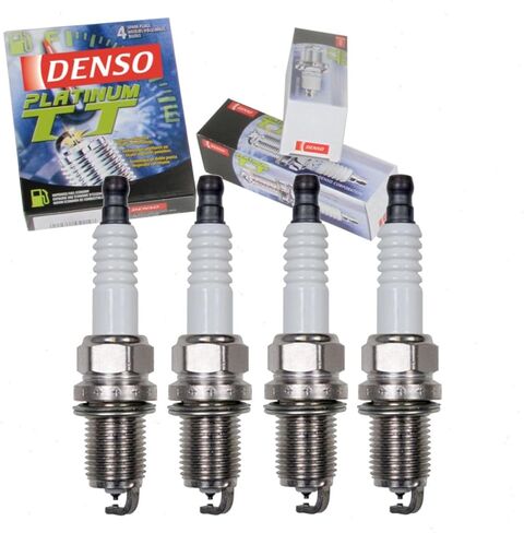 4 pc DENSO Platinum TT Spark Plugs compatible with Toyota Corolla 1.6L 1.8L 2.4L L4 1990-2010 in Saudi Arabia