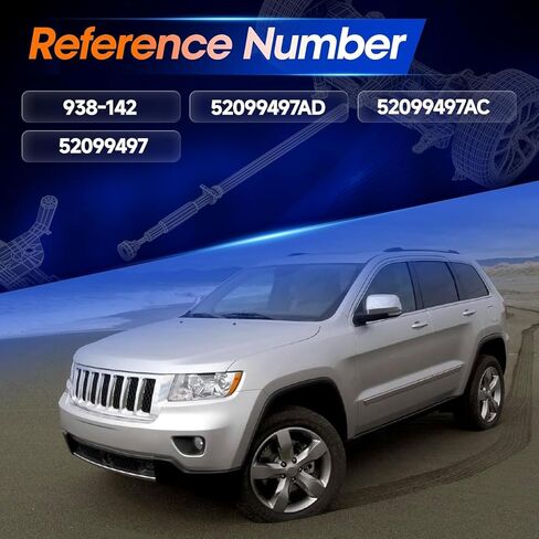 938-142 Front Drive Shaft Assembly Fit for Jeep Grand Cherokee 1999 2000 2001 [ Automatic Transmission] Complete Prop Shaft Driveshaft Replaces 52099497AC, 52099497 in Kuwait