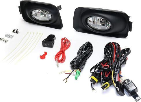 Garage-Pro Front, Driver and Passenger Side Fog Light Set of 2 Compatible with 2004-2005 Acura TSX in Saudi Arabia