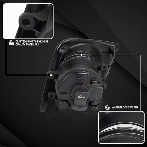 Autozensation متوافق مع مصابيح الضباب ذات العدسات الصفراء Scion Tc 2011-2013 + مصابيح H11 + مفتاح متضمن زوج L+R in Kuwait