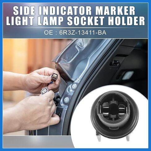 Side Indicator Marker Light Lamp Socket Holder 6R3Z-13411-BA for Ford Fiesta 2011-2013 for Ford for Mustang 2005-2021 for Ford for Ranger 2019-2021 Auto Accessories in Saudi Arabia