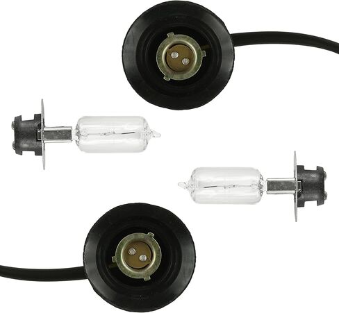 Caltric 2x Headlight Socket and Bulb Compatible with Yamaha Rhino 660 YXR660F 4X4 2006 in Saudi Arabia