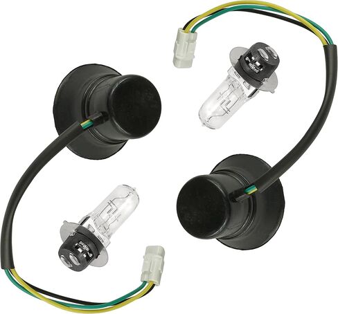 Caltric 2x Headlight Socket and Bulb Compatible with Yamaha Rhino 660 YXR660F 4X4 2006 in Saudi Arabia