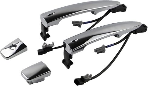806451AA0A Exterior Chrome Door Handle Front Left & Right Side (2 PCS) for Nissan Sentra 2013-2018, Murano Maxima 2009-2014, Leaf 2011-2017, with Sensor and Smart Keyless Entry System OE 806469N00A in Saudi Arabia