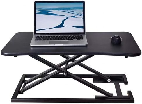 Small Converter, Tabletop Sit to Stand Monitor Riser, with Pneumatic Height Adjustment, for Home Offcie Cubicle Table Desktop,White-47.3 * 72.8cm in Saudi Arabia
