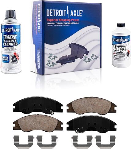 Detroit Axle - Front Brake Pads for 2004-2009 Kia Spectra 2005-2009 Spectra 5 Ceramic Brake Pads w/Hardware 2006 2007 2008 Replacement in Saudi Arabia
