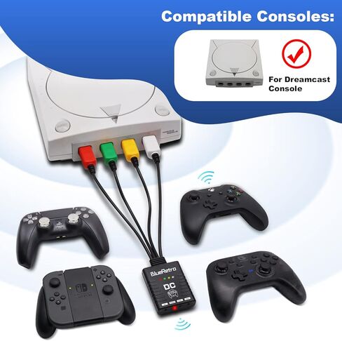 RetroScaler NGC Wireless Controller Adapter - Supports NGC Game Console, Compatible with PS3/PS4/PS5, Xbox One S, Series X/S, Switch Pro Bluetooth Controllers in Kuwait