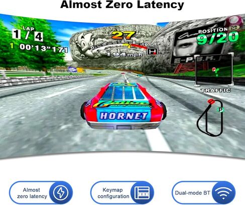 RetroScaler NGC Wireless Controller Adapter - Supports NGC Game Console, Compatible with PS3/PS4/PS5, Xbox One S, Series X/S, Switch Pro Bluetooth Controllers in Kuwait