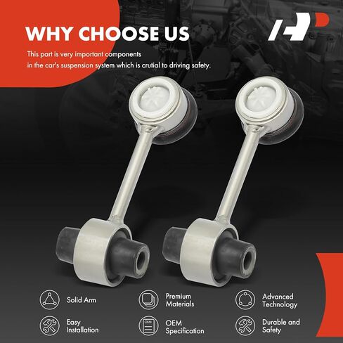 A-Premium 2 x Rear Sway Bar Links Stabilizer Bar Links, Compatible with Audi A8 Quattro 2004-2010, S8 2007-2009 & Volkswagen Phaeton 2004-2006 in Saudi Arabia