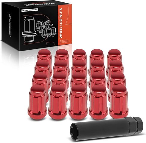 A-Premium 21-PC M12-1.5 Wheel Lug Nuts Compatible with Toyota Camry, Corolla, Matrix, Avalon, Supra, Celica, MR2 & Honda Civic, Accord & Kia & Mazda & Acura & Hyundai & Mitsubishi & Scion & Lexus in Saudi Arabia