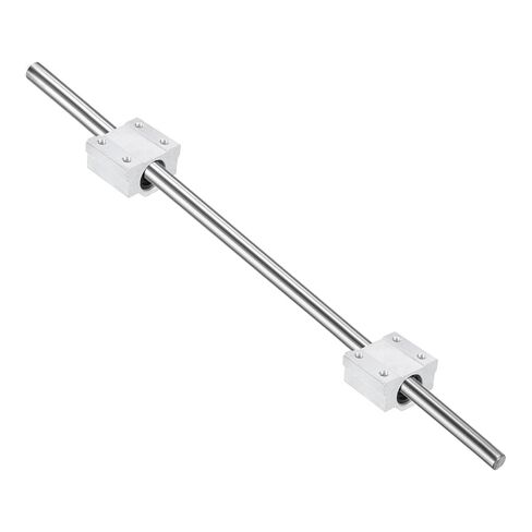 uxcell 4pcs SCS16UU Linear Motion Ball Bearing Slide Bushing Aluminum 43mm Long Linear Roller Bearing Slide Block for 16mm Round Shaft Rod in 3D Printer, CNC Machine, Silver Tone in Saudi Arabia