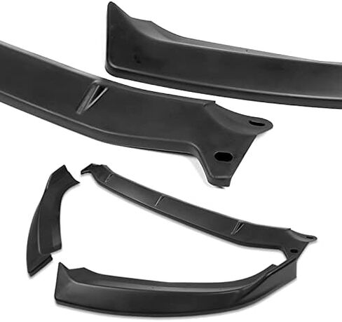 HYPERSPEED Front Bumper Spoiler Lip 3PCS ABS STP-Style Fit for Audi A4 S4 B9 Sedan S-Line 2017 2018 2019, Car Mods Exterior Accessories Replacement Assembly, Air Chin Body Kit Splitter (Painted Black) in Saudi Arabia