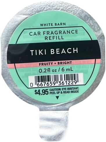 Bath & Body Works TIKI BEACH, CACTUS BLOSSOM, and SWEET ORANGE & AGAVE Car Fragrance Refill - 3pc bundle Gift Set with a Red Bow for Holidays -Tropical Summer Scents 0.2 fl oz each in Saudi Arabia