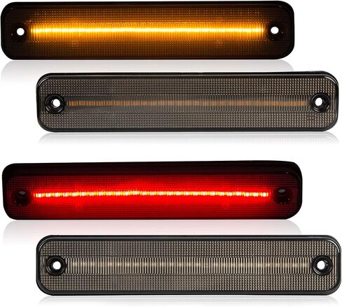 ECOTRIC LED Side Marker Light Compatible with 2003-2009 Hummer H2 Front Rear Fender Lamp Turn Signal Lights Lamps Left Right 4Pcs Replacement for 25952319 in Saudi Arabia