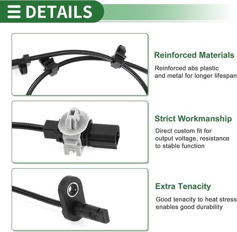 Motoforti ABS Wheel Speed Sensor ABS Sensor Anti-lock Braking System Sensor for Honda Civic 2016-2019 No.57450TEAT01 Front Right in Saudi Arabia