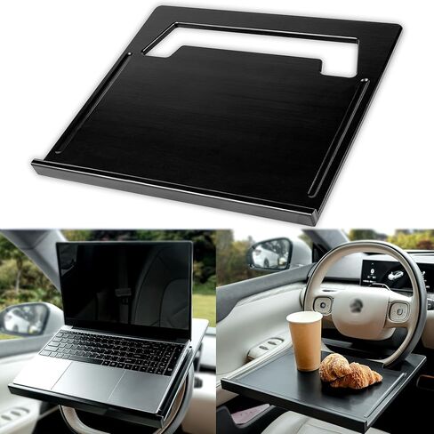Essential Steering Wheel Tray - Car Table for Meal, Multipurpose Steering Wheel Table for Travelers, Table and Laptop Holder, Laptop Tray for Work in Saudi Arabia