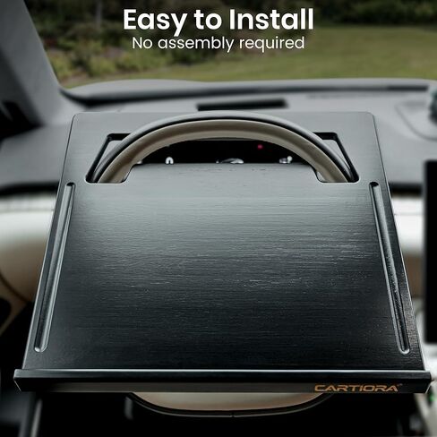 Essential Steering Wheel Tray - Car Table for Meal, Multipurpose Steering Wheel Table for Travelers, Table and Laptop Holder, Laptop Tray for Work in Saudi Arabia